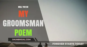 Heartfelt Words to Ask: Will You Be My Groomsman Poem Ideas