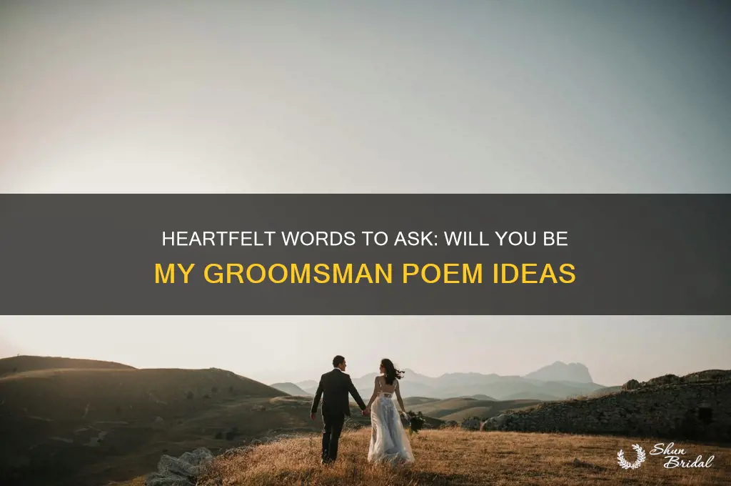 will you be my groomsman poem