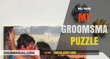 Creative Groomsman Proposal: A Puzzle to Pop the Question