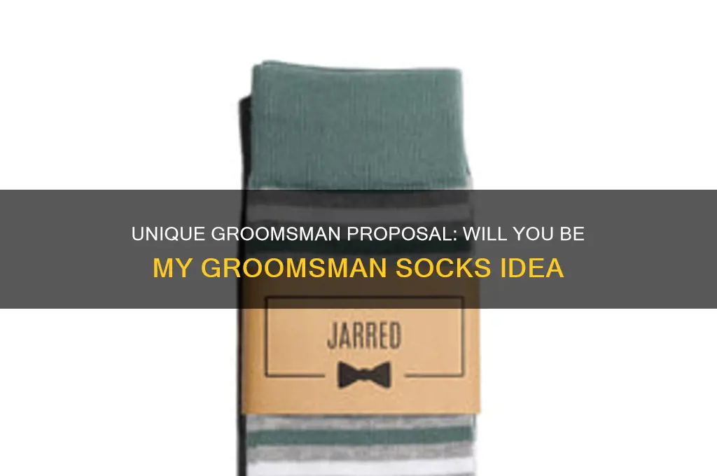 will you be my groomsman socks