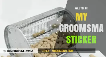 Creative Ways to Ask 'Will You Be My Groomsman?' with Stickers