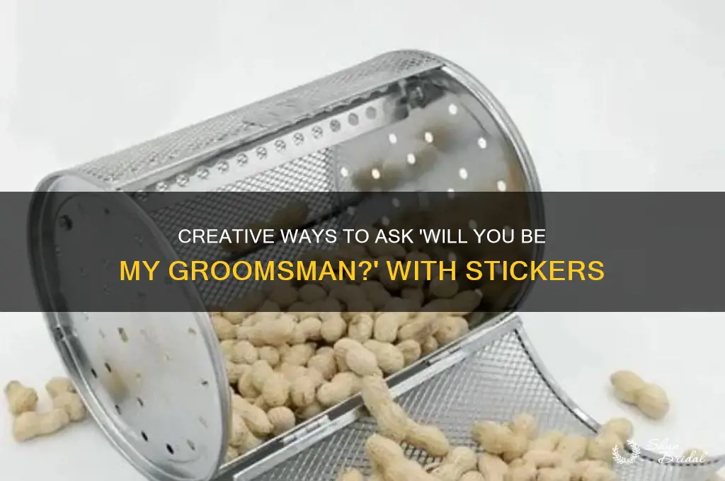 will you be my groomsman sticker