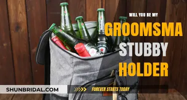Unique Groomsman Proposal: Will You Be My Groomsman Stubby Holder Idea