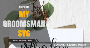 Elegant Will You Be My Groomsman SVG Proposal Ideas