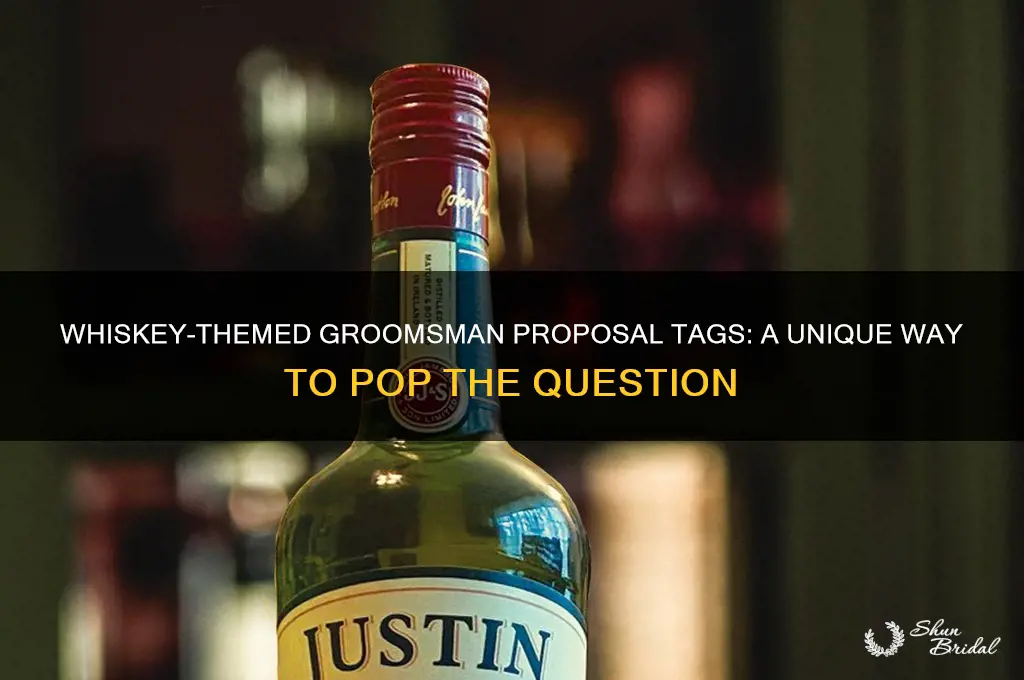 will you be my groomsman tags for whisket