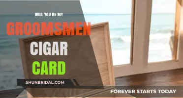 Elegant Groomsmen Proposal: Will You Be My Groomsmen Cigar Card