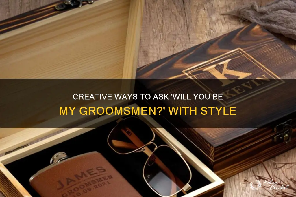 will you be my groomsmen ideas