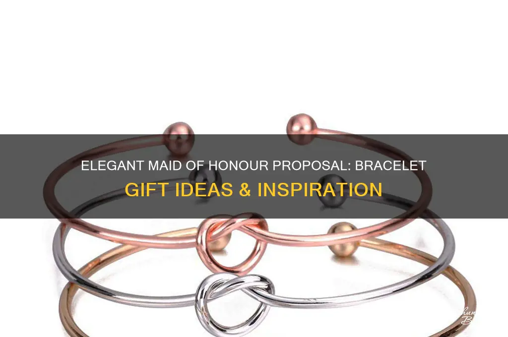 will you be my maid of honour bracelet