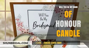 Will You Be My Maid of Honour? Scented Proposal Candle