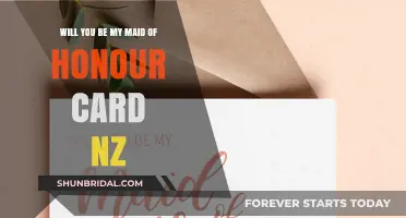 Elegant Maid of Honour Proposal Cards for New Zealand Bridesmaids