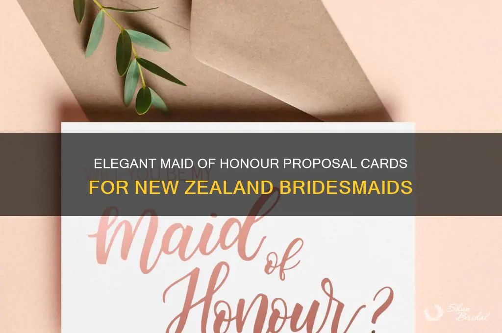 will you be my maid of honour card nz