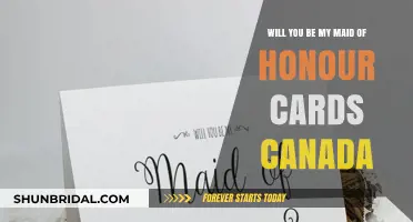 Charming Maid of Honour Proposal Cards for Canadian Weddings