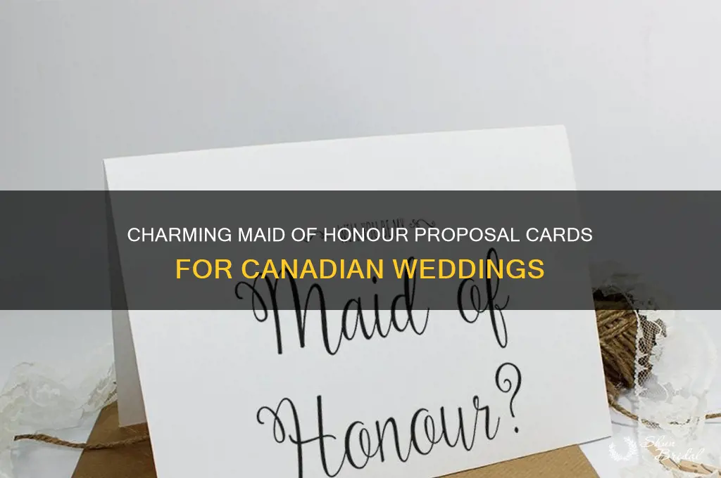 will you be my maid of honour cards canada