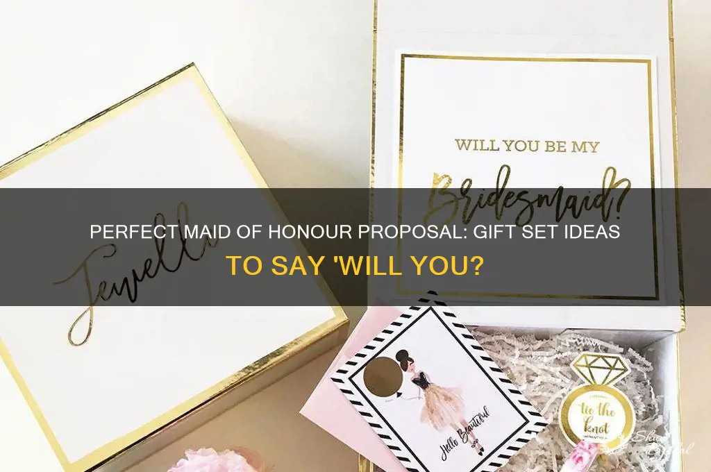 will you be my maid of honour gift set