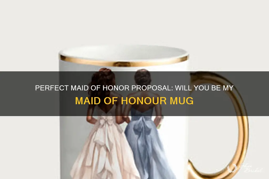 will you be my maid of honour mug