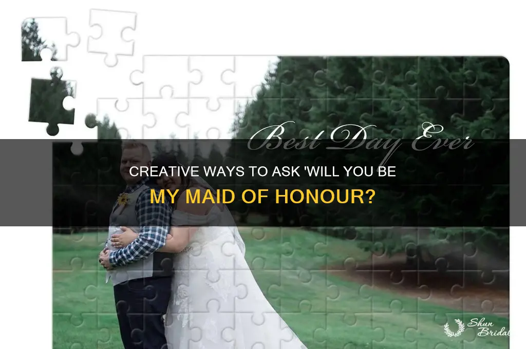 will you be my maid of honour puzzle