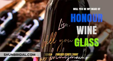 Elegant Maid of Honour Proposal: Wine Glass Gift Idea