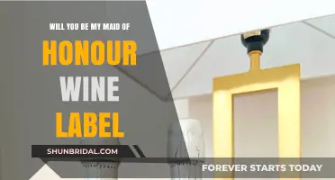 Pop the Question with a Personalized Maid of Honor Wine Label