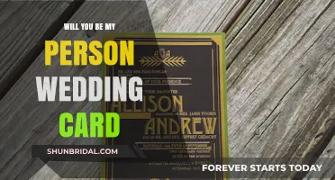 Will You Be My Person? Crafting the Perfect Wedding Card