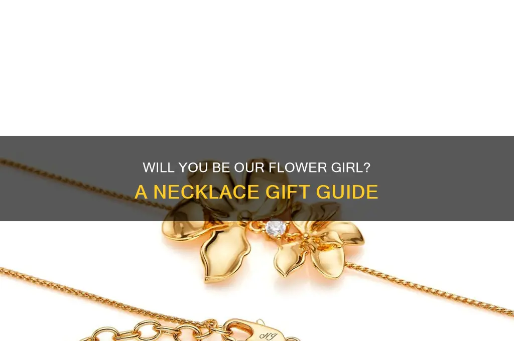 will you be our flower girl necklace
