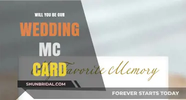 Elegant 'Will You Be Our Wedding MC?' Card Ideas & Tips