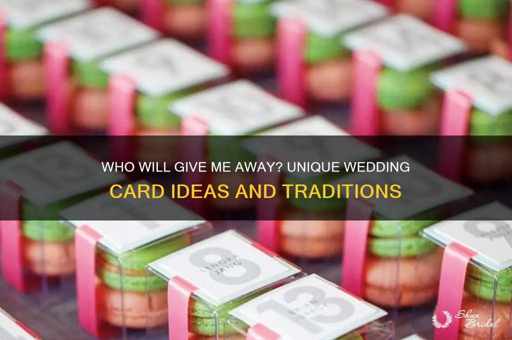 will you give me away wedding card