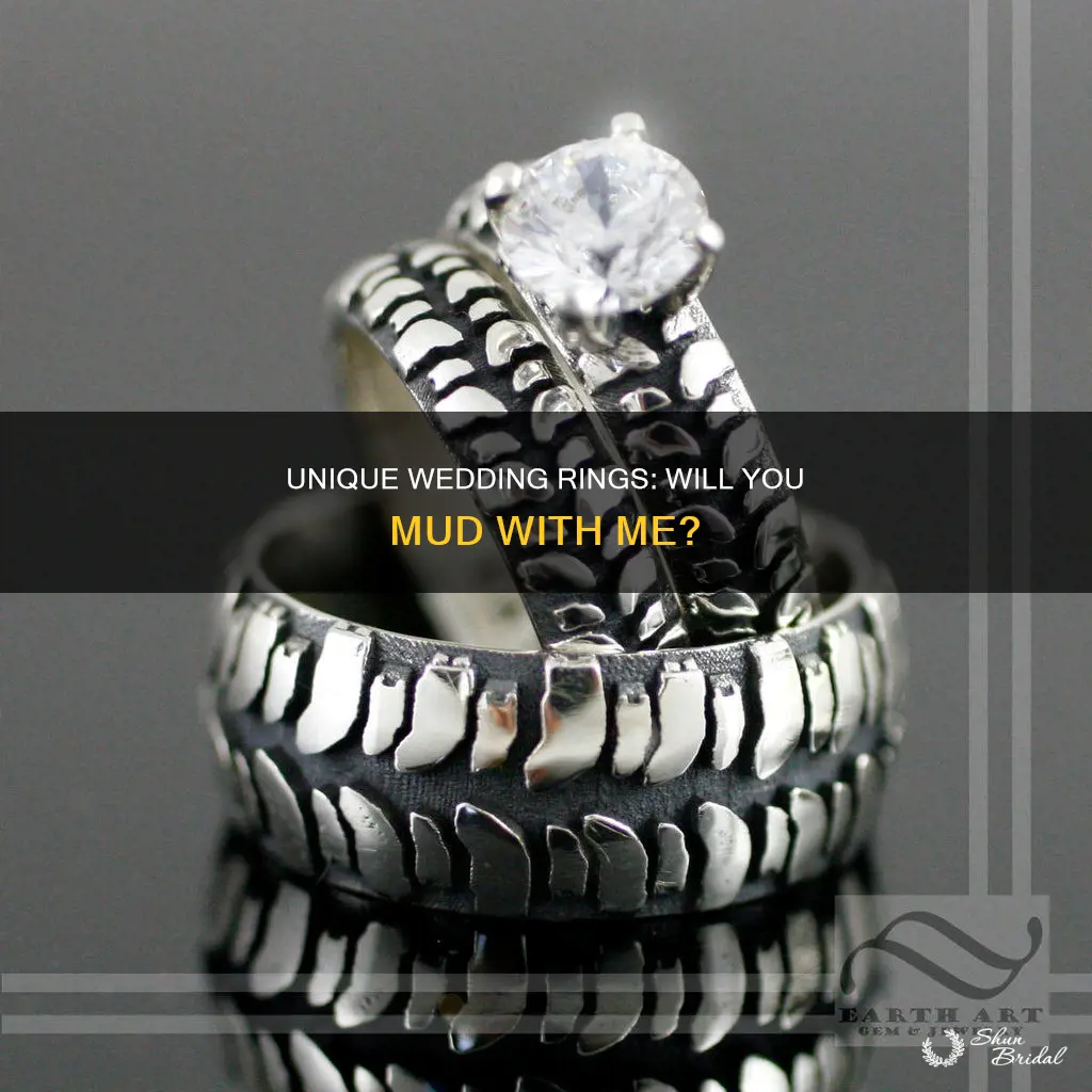 will you mud with me wedding rings