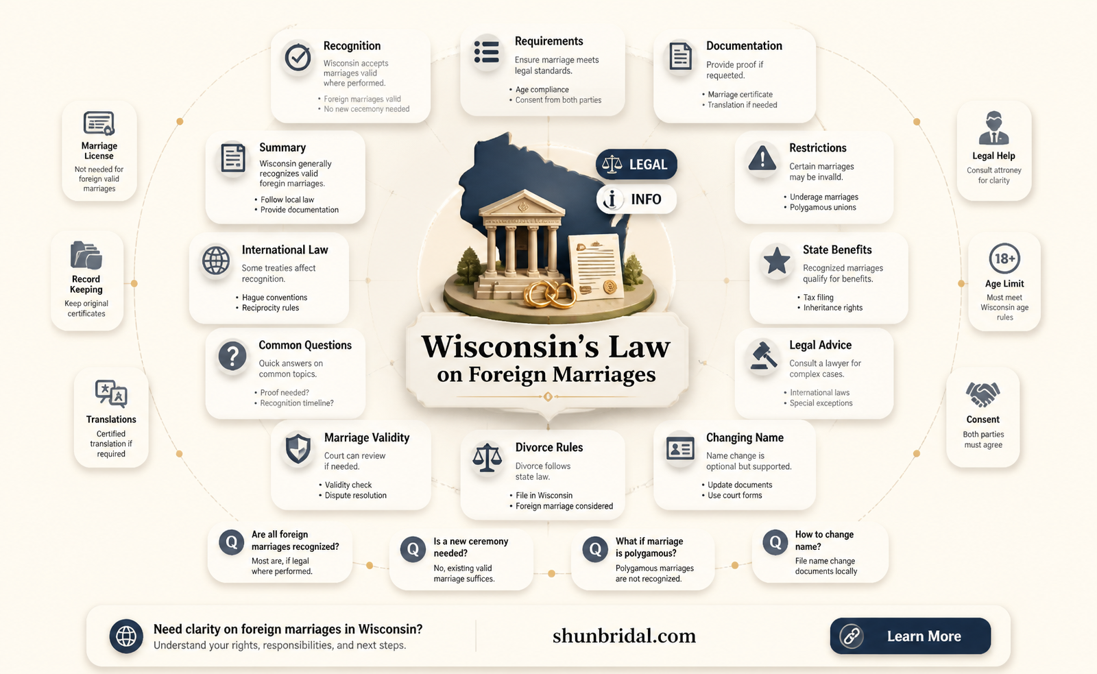 are all weddings from other countries recognized in Wisconsin
