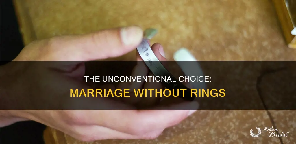 would you get married without a wedding ring