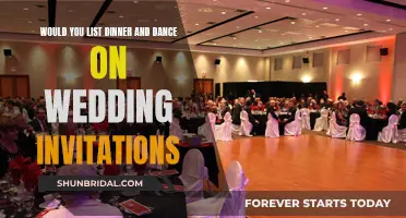 Dinner and Dance: Should You Include It on Your Wedding Invitation?