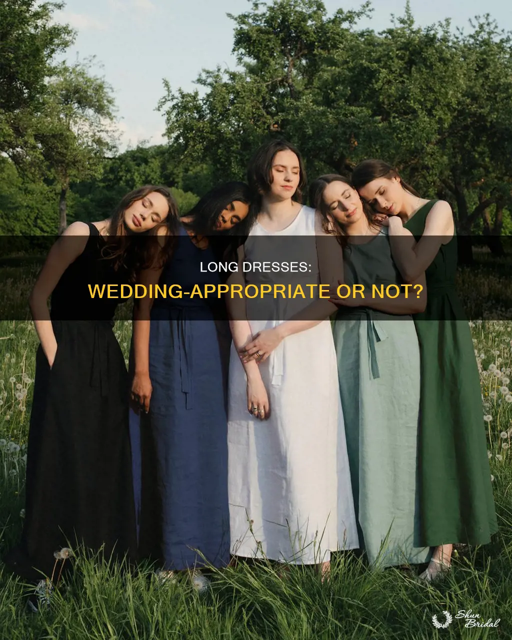 would you wear a long dress to a wedding
