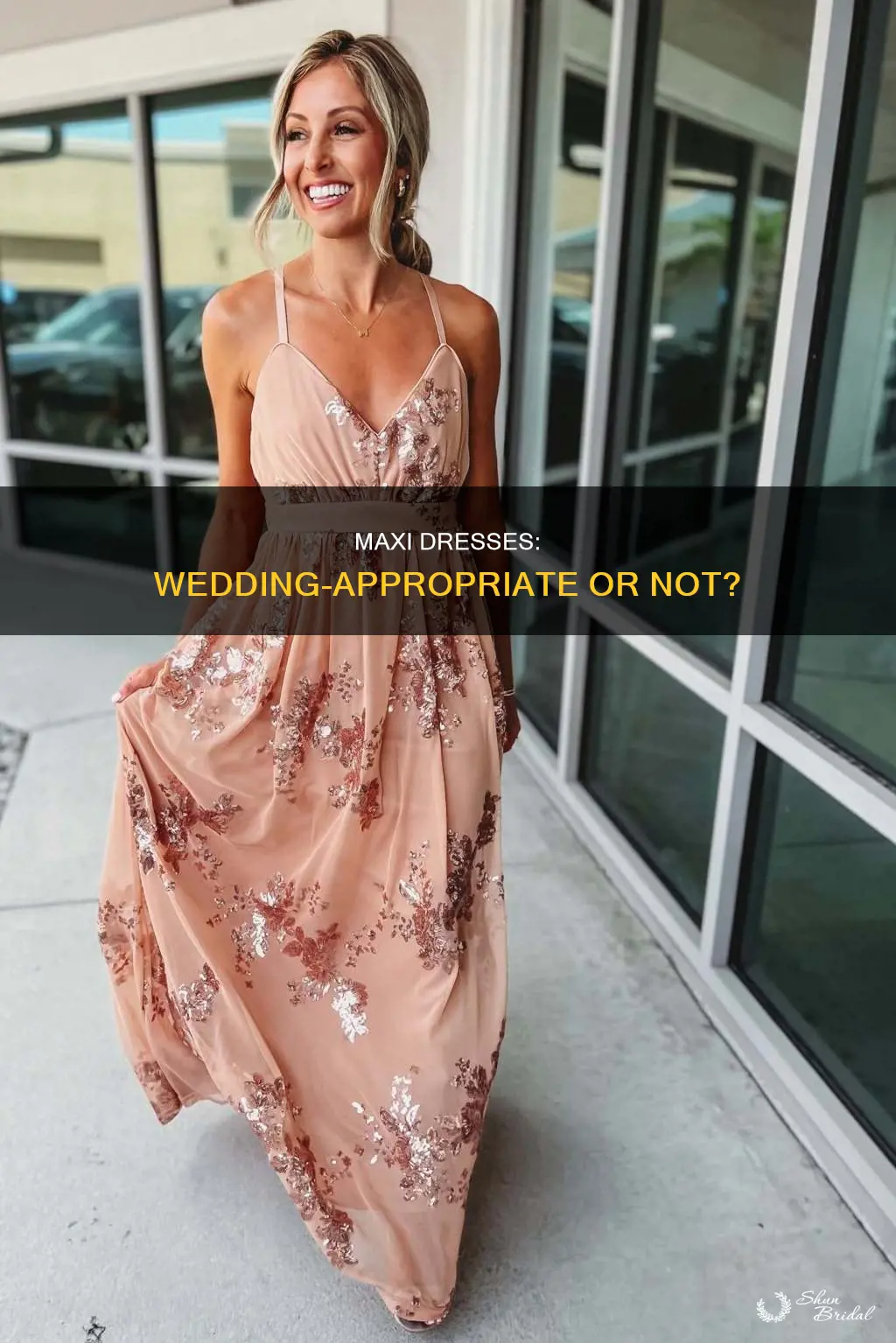 would you wear a maxi dress to a wedding