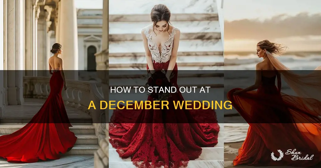 would you wear a red dress to a december wedding