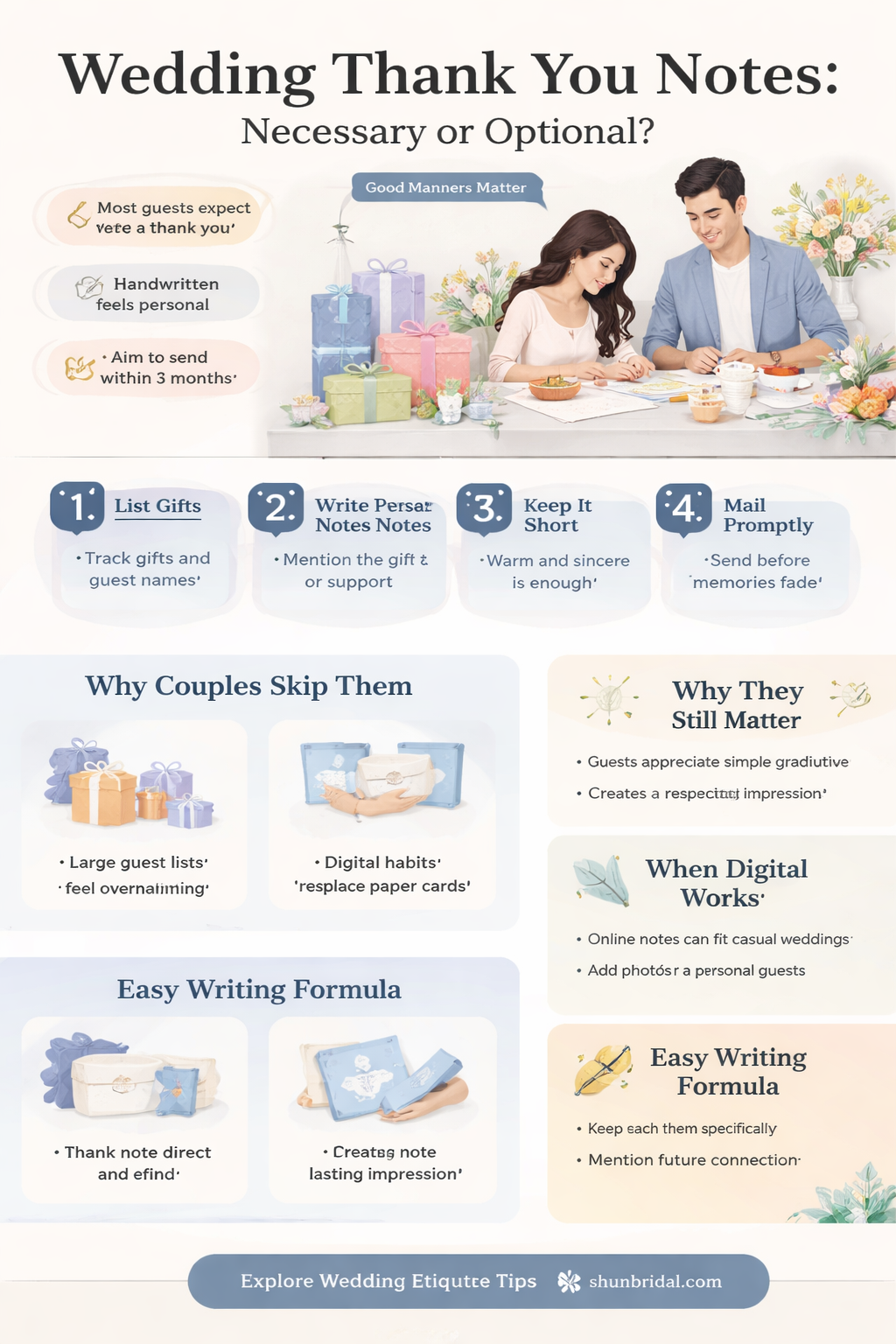 are thank you notes necessary after wedding